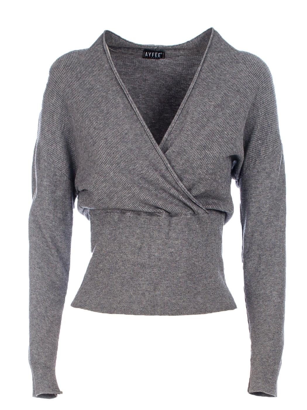 MAGLIA CALATA SCOLLO INCROCIATO, TG UNICA - GREY